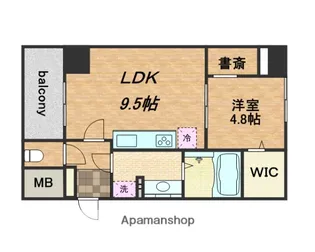 アビエール松屋町【303号室】の間取り