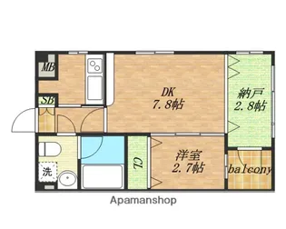WESTRITZ巽【1階】の間取り
