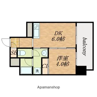 シャラロステ【601号室】の間取り