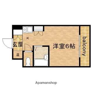 インターナショナル玉造【6階】の間取り