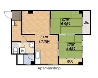 大川ハイツ【306号室】の間取り