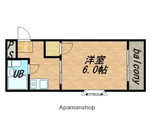 ウエストハイツ中本【305号室】の間取り
