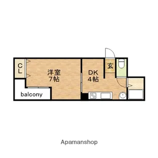 コンフォート真田山東【6階】の間取り