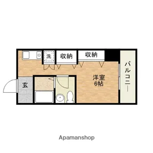アバンティ深江S【4階】の間取り