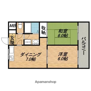 ドームクエスタ【3階】の間取り
