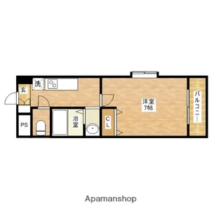 ヴィアルCITY深江【2階】の間取り
