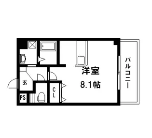 メイト鶴見【4階】の間取り