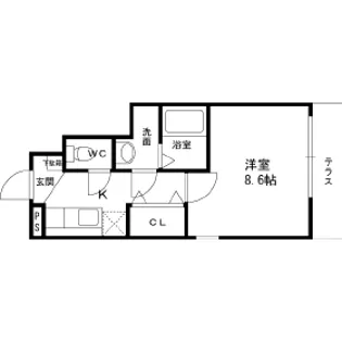グレースヴィラ【205号室】の間取り