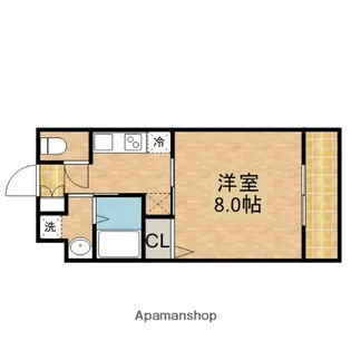 PARK HILLS玉造KALMIA【5階】の間取り