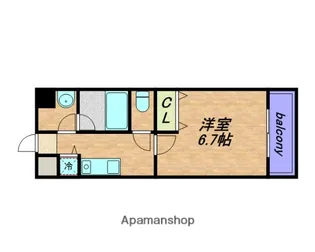 リバーコート諏訪【2階】の間取り