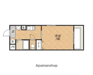 クレメントオクダ【7階】の間取り