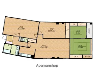 幸田マンション新深江【2階】の間取り