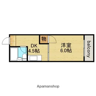 コーポみと【305号室】の間取り