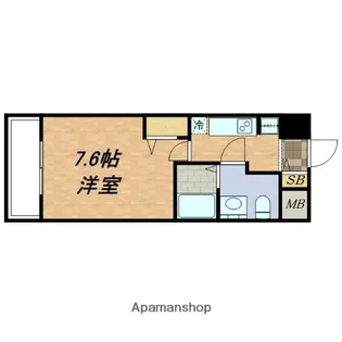 エスリード森ノ宮駅前【303号室】の間取り