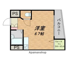 アロンディール新深江【1102号室】の間取り