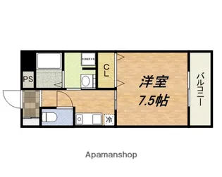 ラシーヌ玉造【3階】の間取り