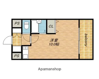 シャンテ深江橋【202号室】の間取り