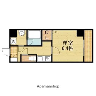 ラ・ハイール北巽【403号室】の間取り