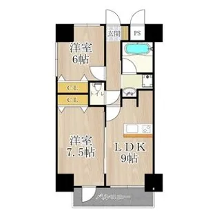 BGC難波タワー【8階】の間取り
