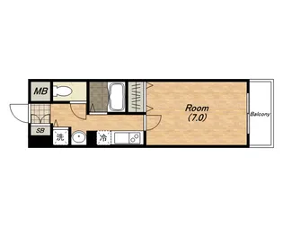 メゾン・デ・ノムラ島之内【9階】の間取り