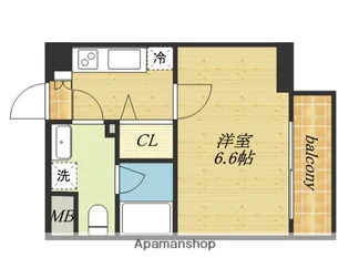 ジアコスモ大阪城南【7階】の間取り