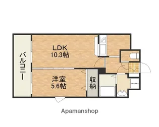 アーバネックス谷町【305号室】の間取り