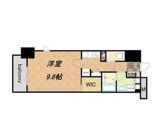 コンフォリア北浜【0801号室】の間取り