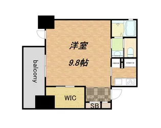 コンフォリア北浜【0605号室】の間取り