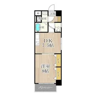 1LDKの間取り画像