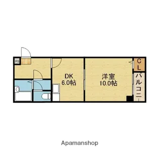 新深江ツリガミビルⅡ【101号室】の間取り