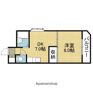 PALMIZIO鶴橋【8階】の間取り
