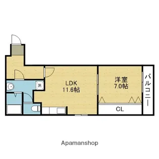 コーポスガハラ【3階】の間取り