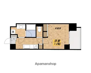 アーバネックス谷町2【8階】の間取り