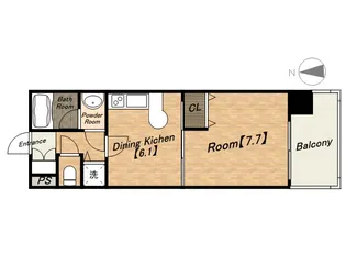 エステムプラザ大阪セントラルシティ【3階】の間取り