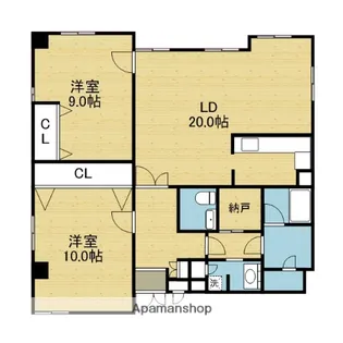 シーマックイースト【801号室】の間取り