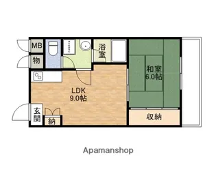 幸田マンション【4階】の間取り