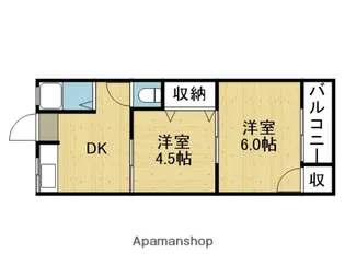 桧マンション【203号室】の間取り