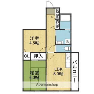 ゼンラフォーレ【4階】の間取り