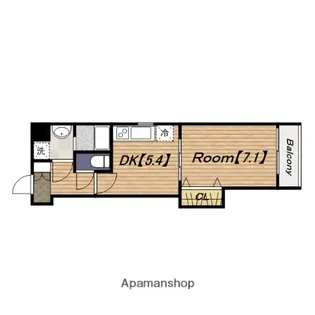 プレ上本町【802号室】の間取り