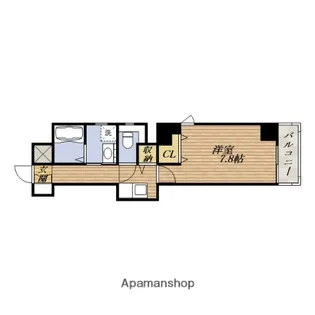 メゾンルージュ小橋【501号室】の間取り