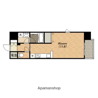 パラシオン上本町【405号室】の間取り