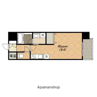 パラシオン上本町【401号室】の間取り