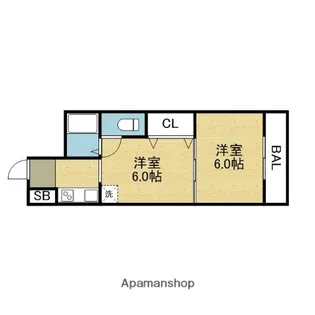 コバルトハイツ【5階】の間取り