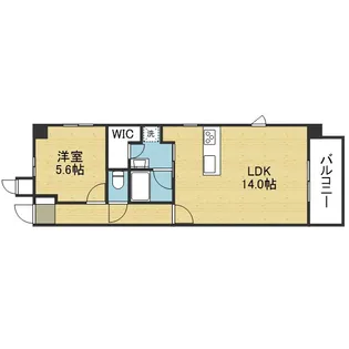 アクアプレイス四天王寺【4階】の間取り
