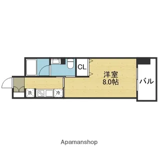 グランマーレ天満橋【6階】の間取り