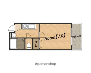 リバーライズ玉造【302号室】の間取り