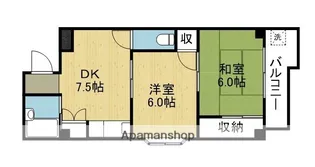 メゾン・ダイコー【6階】の間取り