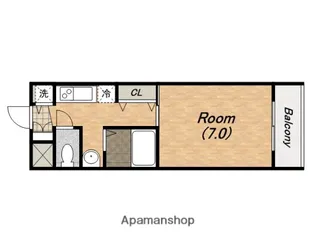 レジデンス大阪城前【4階】の間取り