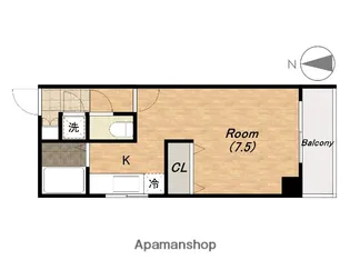ハイランド上町【2階】の間取り