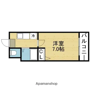 サンフィールド今里【307号室】の間取り
